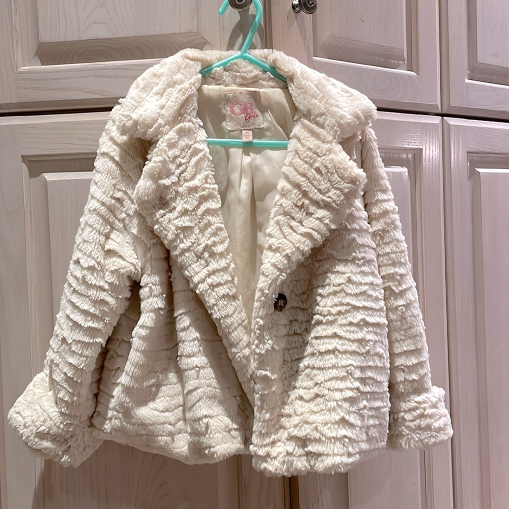 GB Girls Faux Fur Coat, M